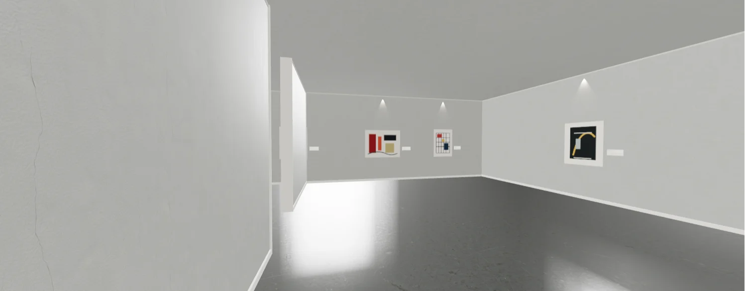 Murale public exhibition viewer showing a finished gallery entrance.